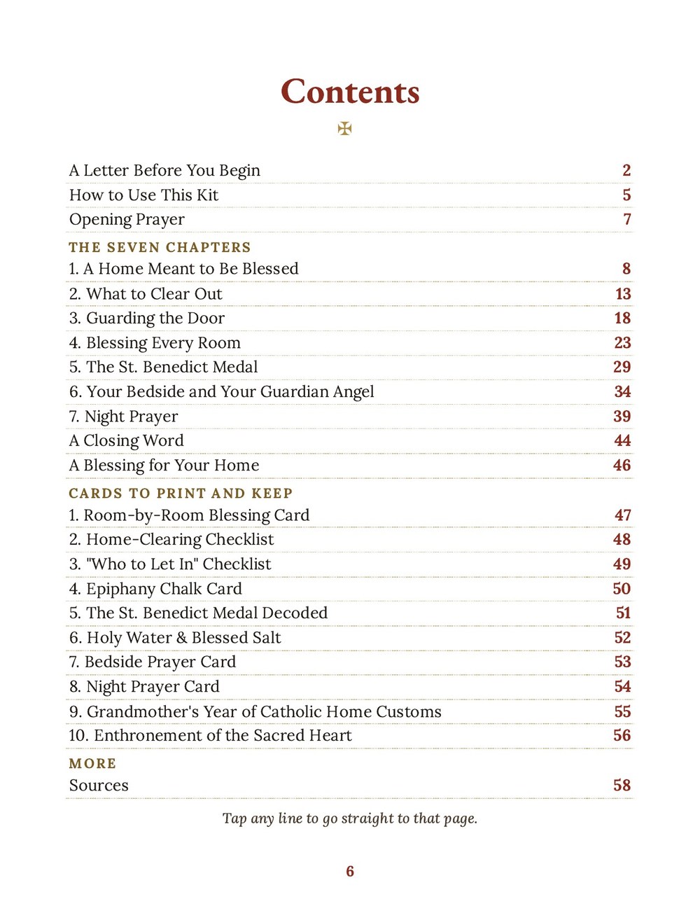 Keep Watch contents page